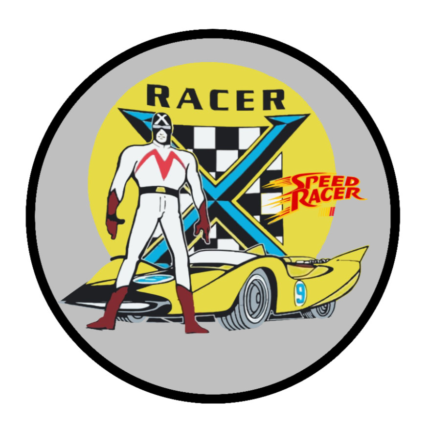 Speed Racer (Racer X Gray) – 4" Vinyl Decal Car Truck Window Laptop Cooler Bar