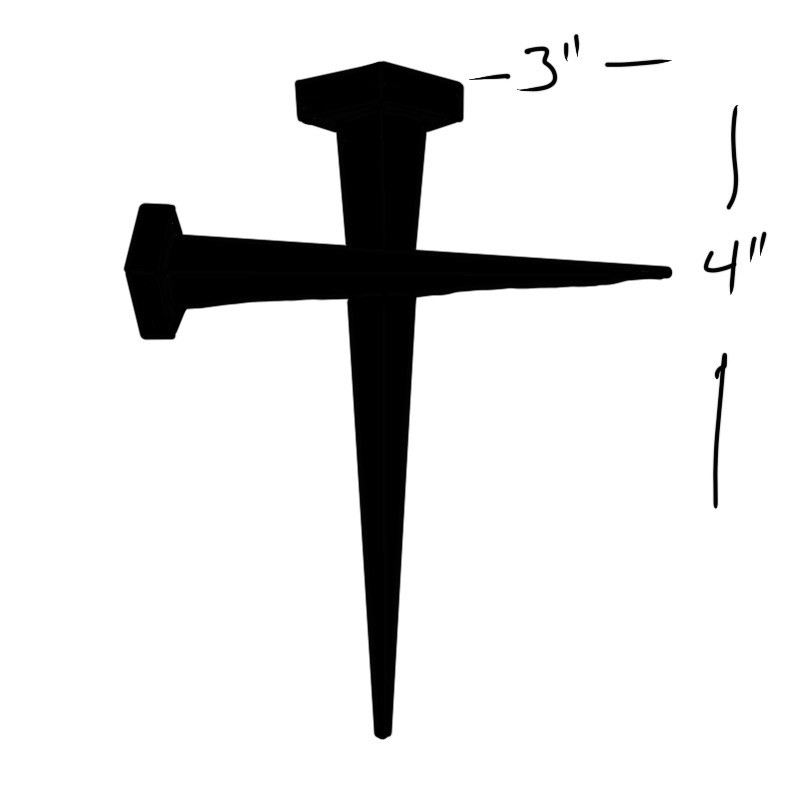 Cross Nails Vinyl Die Cut Decal Sticker – Jesus Christ Christian Religious God