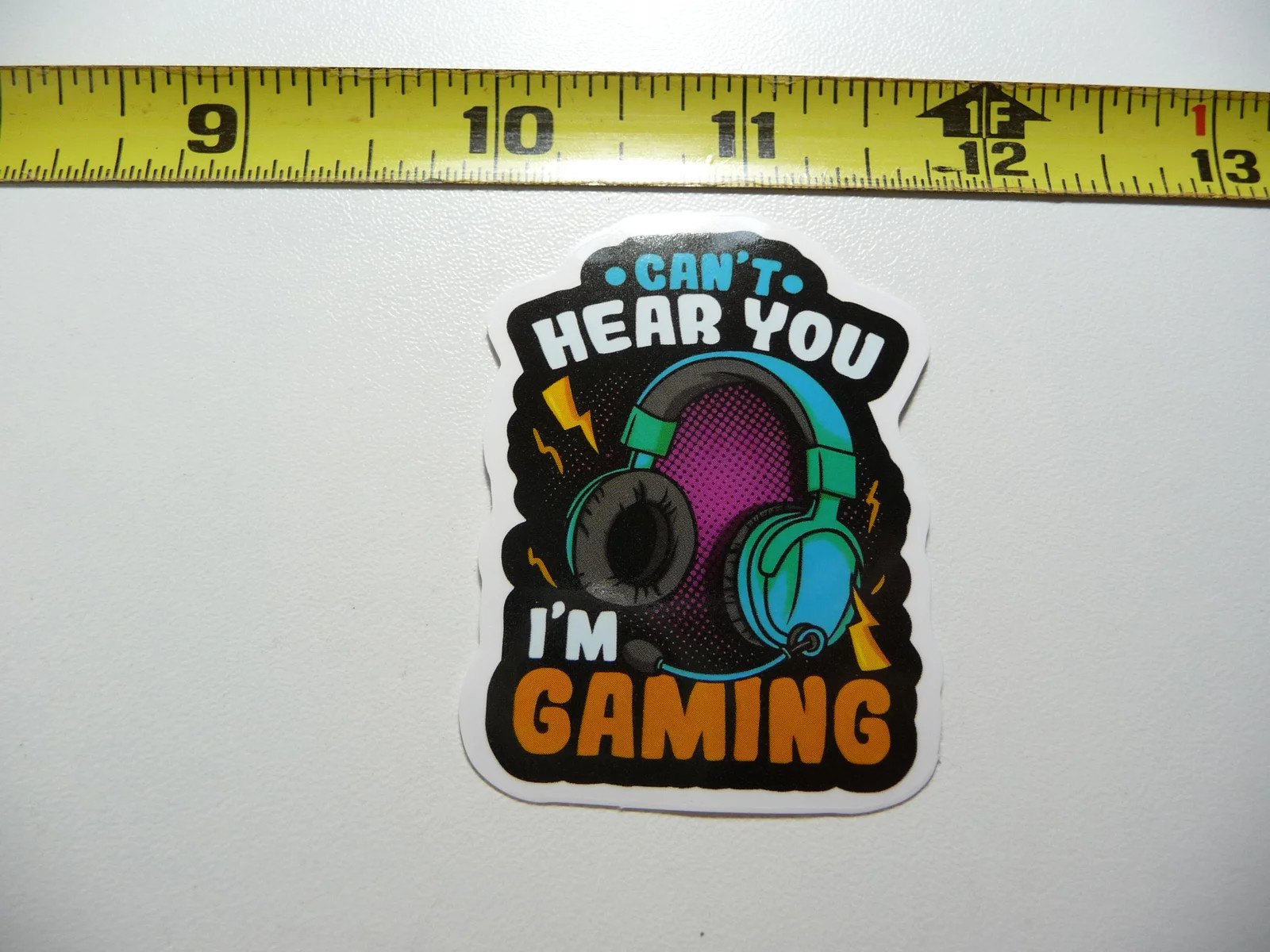 CAN'T HEAR YOU I'M GAMING SMALL STICKER DECAL SONGS BAND FAN APPRECIATION