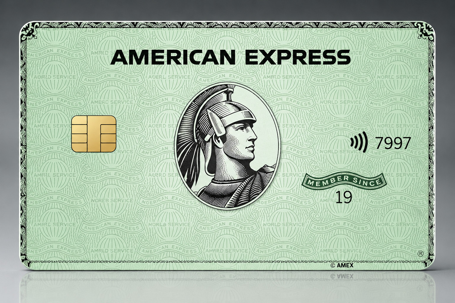 Amex Green Business Card Credit Card Skin Debit Card Vinyl Sticker Wrap