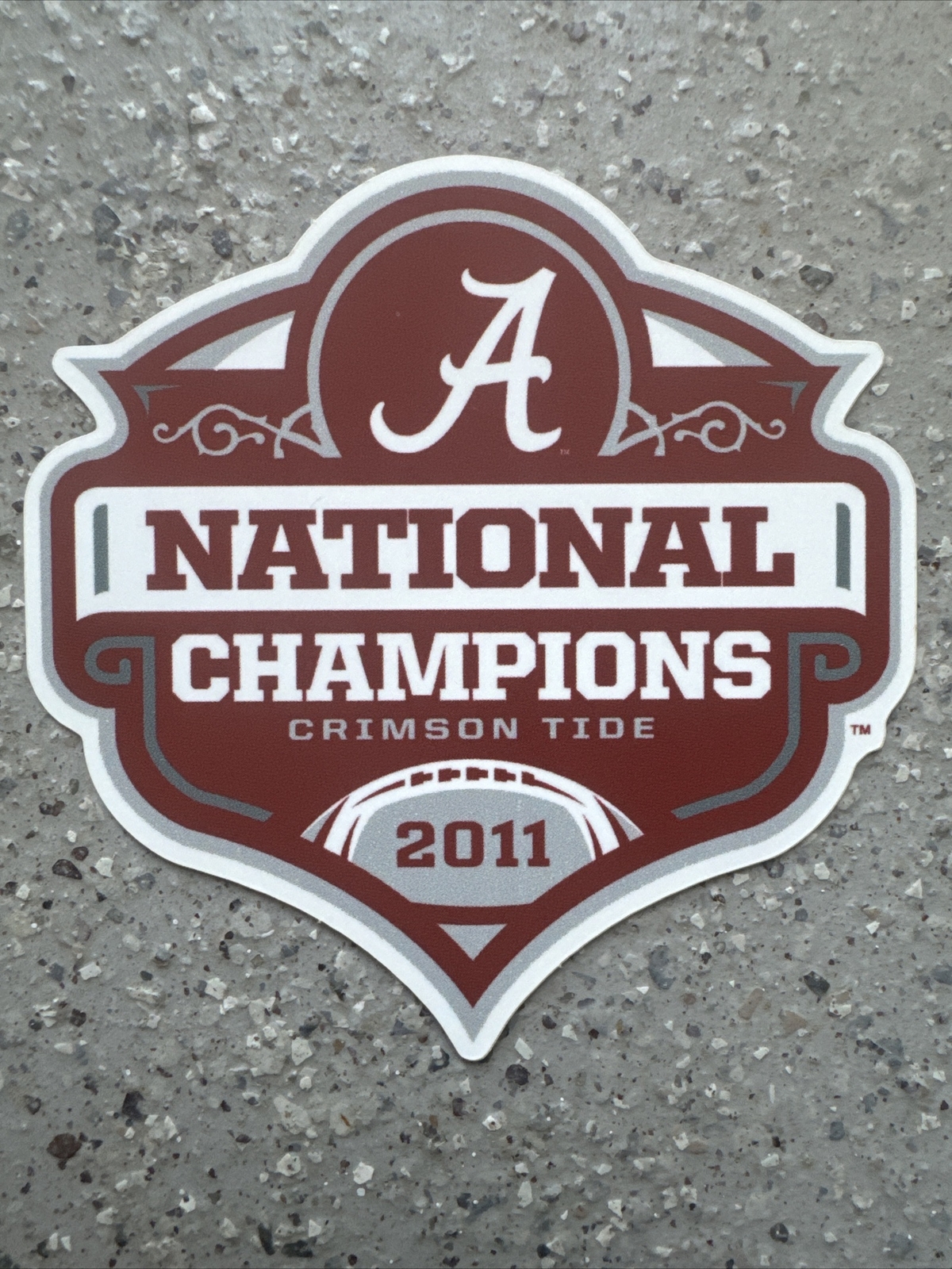 Alabama Football 2011 National Championship Vinyl Sticker – 3 in.x 3 in.