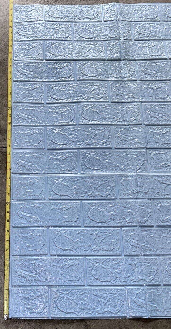 10pcs 3D Foam Brick Wall Panels Self-adhesive Wall Sticker Waterproof Wallpaper