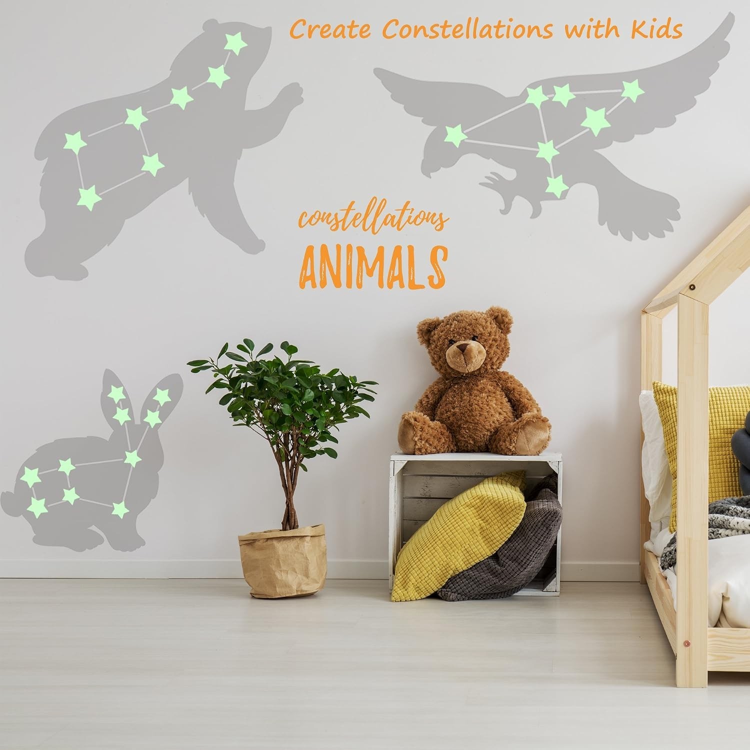 Glow in The Dark Stars Ceiling Wall Stickers Kids Room Decor Galaxy Set