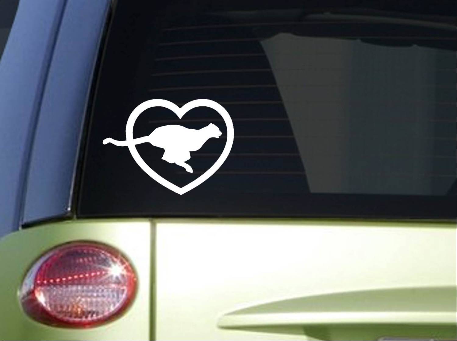 Cheetah Heart *I693* 6×6" Sticker decal