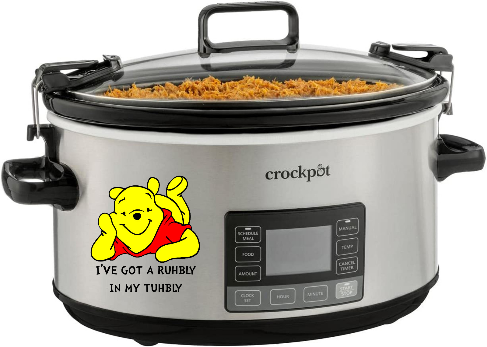 Winnie the Pooh Crockpot Instant Pot Decal Sticker – Cute Kitchen Decor – 2115
