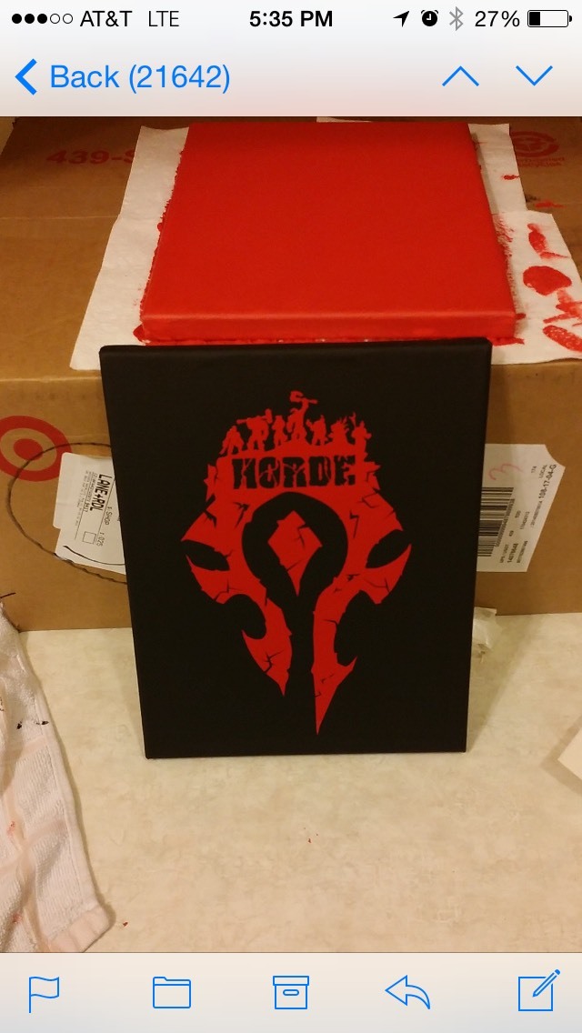 Horde Logo Decal Sticker 8.5" X 5" (Horde Army, For The Horde)