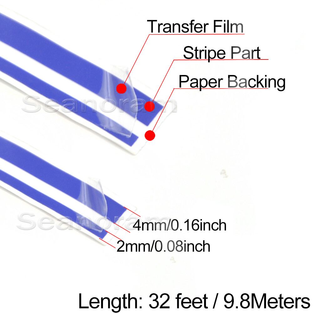 1/12"& 1/6" Blue DIY Home Shop Bar Pinstriping Pin Stripe Decal Vinyl Sticker