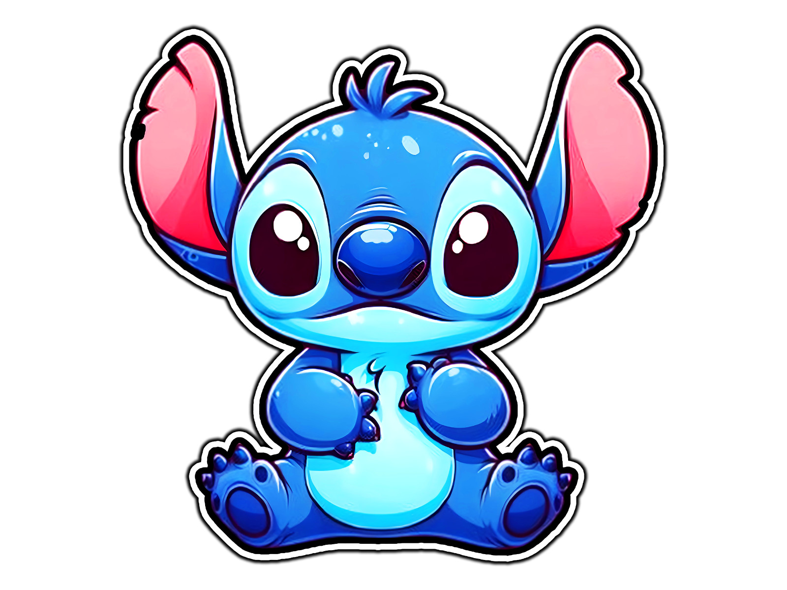 Baby Stitch Waterproof Vinyl Sticker Decal Die-Cut