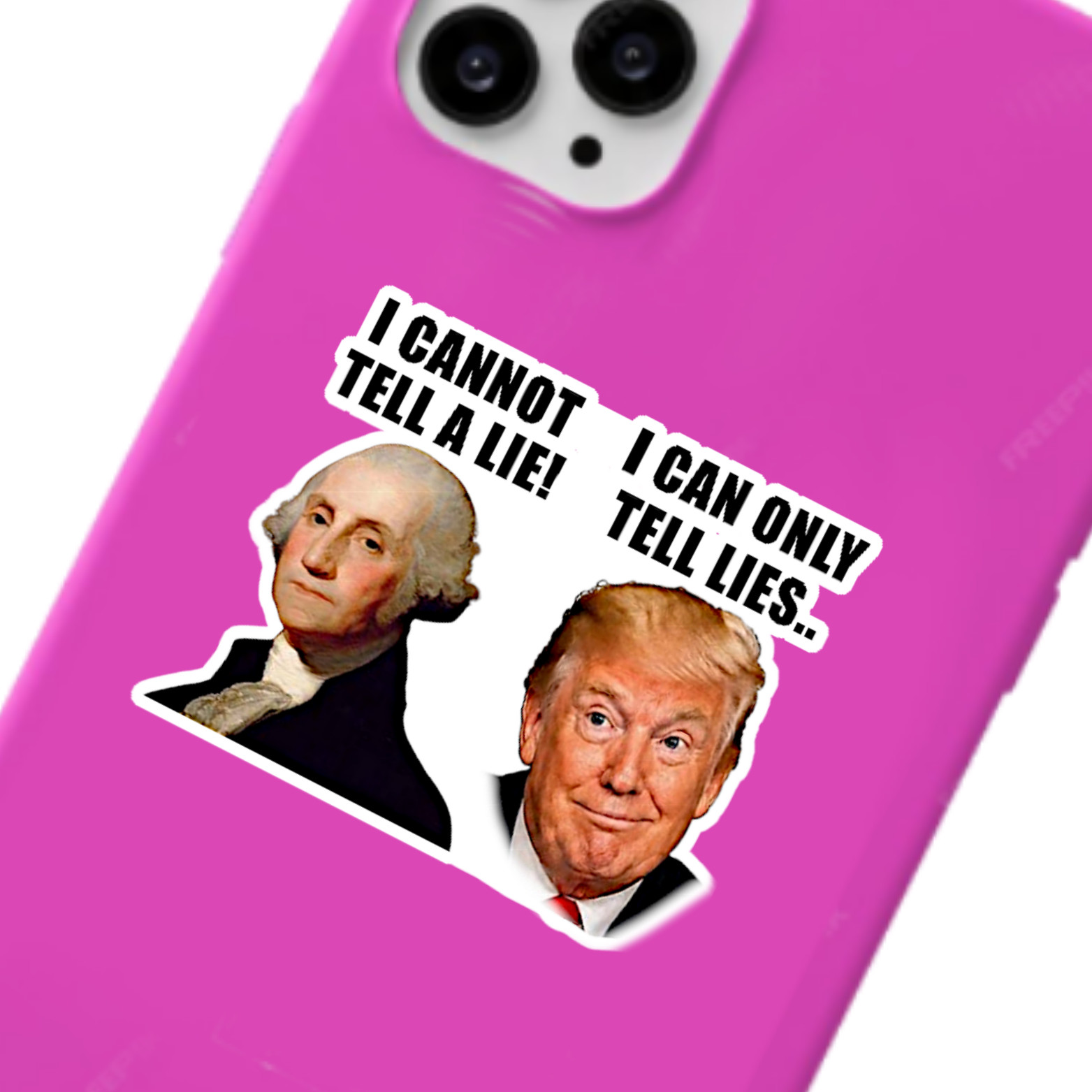 I Can Only Tell Lies, 5pc Bundle Anti-Trump Die Cut Vinyl Sticker, 2"W x 1.75"H