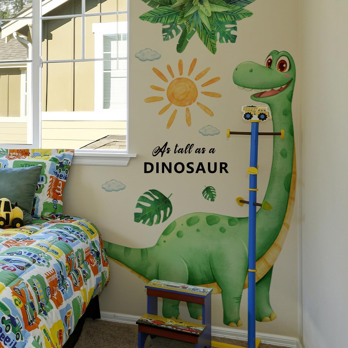 Dinosaur Wall Decals – Large Vinyl Sticker for Boys Room, Nursery Decor, Jungle