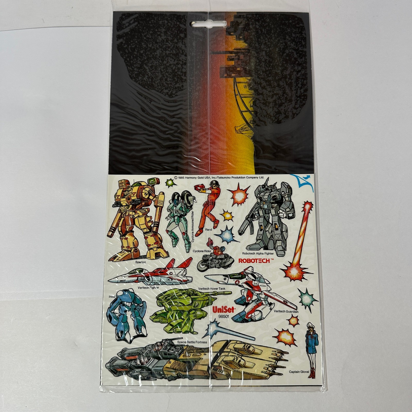 Vintage 1985 Press & Peel Robotech Vinyl Sticker Set Brand New