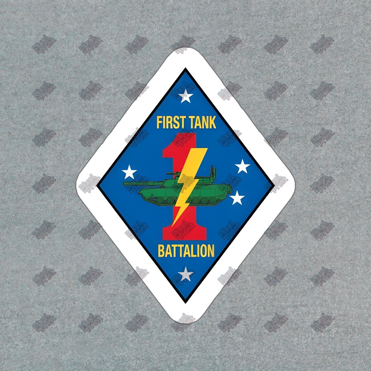 First Tank Battalion Vinyl Sticker Decal Military Patch Design #635608