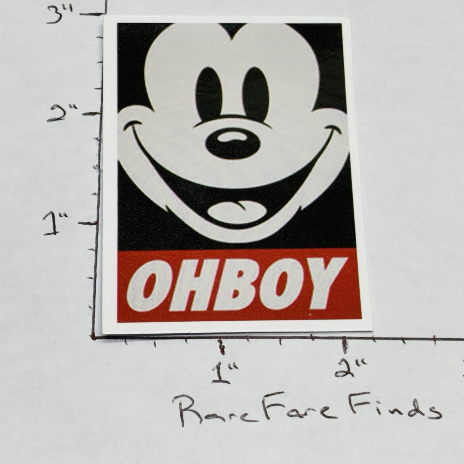 NEW‼ Mickey Mouse "Oh-Boy" Skateboard Laptop Vinyl Decal Sticker • w/ Tracking‼