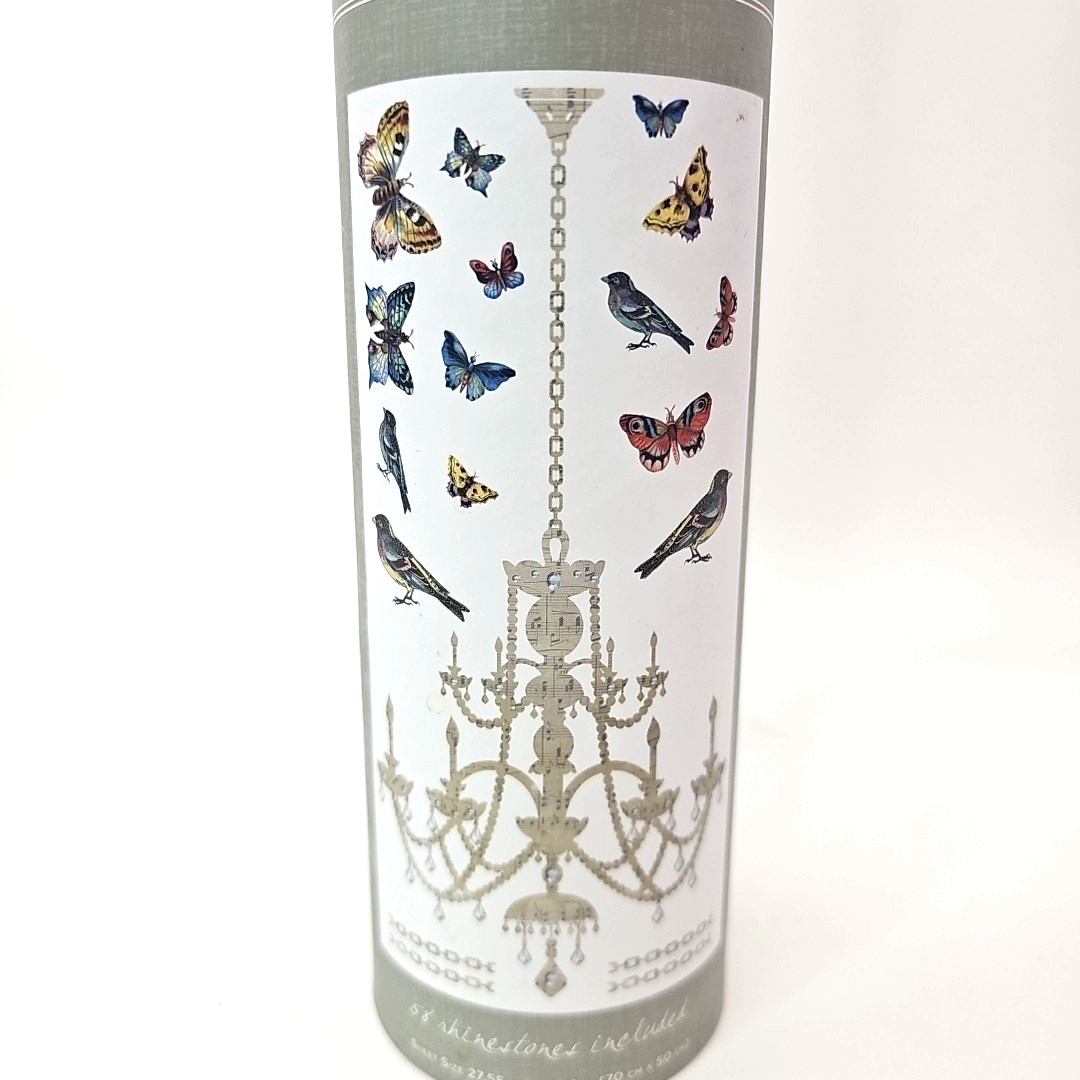 ONCE UPON WALL Designer Wall Accents Butterflies Chandelier Adhesive Art
