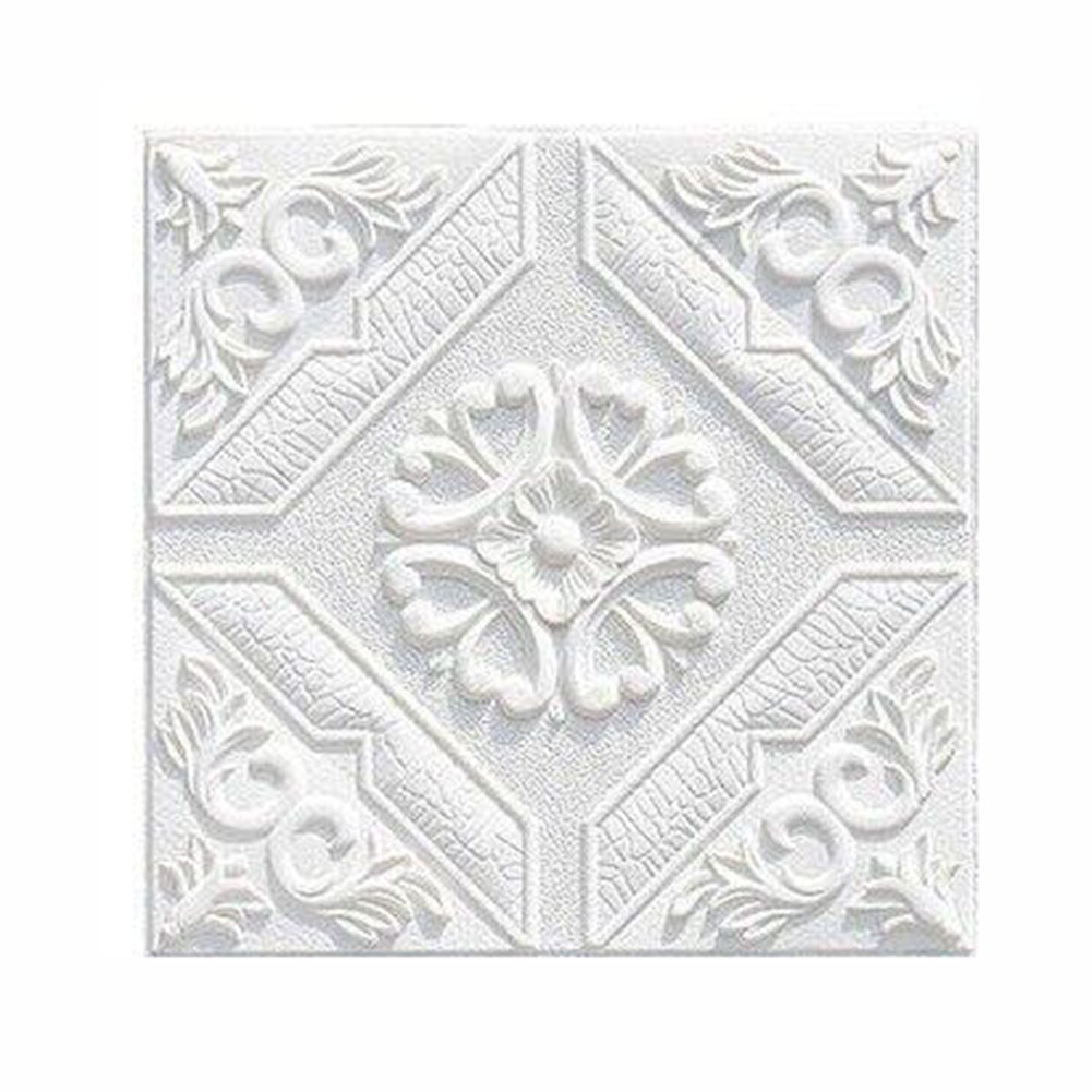 1/10pcs 3D Soft Foam Brick Texture Pattern Effect Wall Sticker Wall Decor 35cm