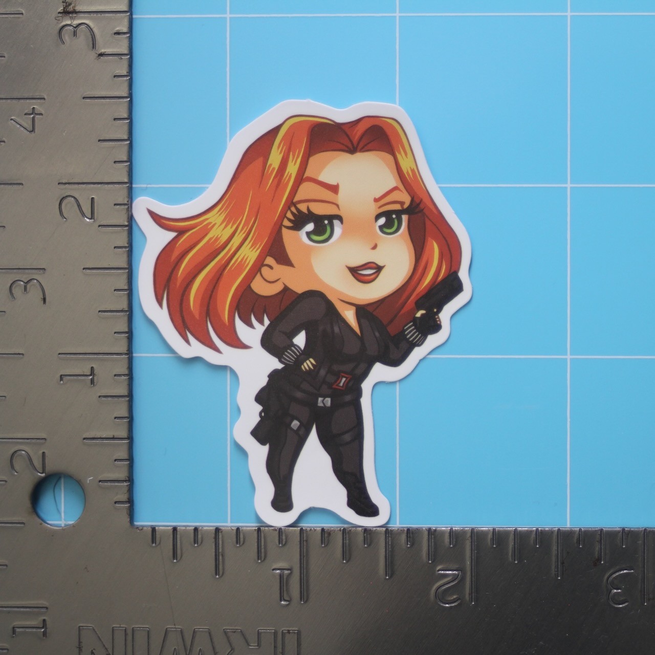 Marvel Universe Sticker (BLACK WIDOW) MCU Superheroes, Gloss PVC Decal