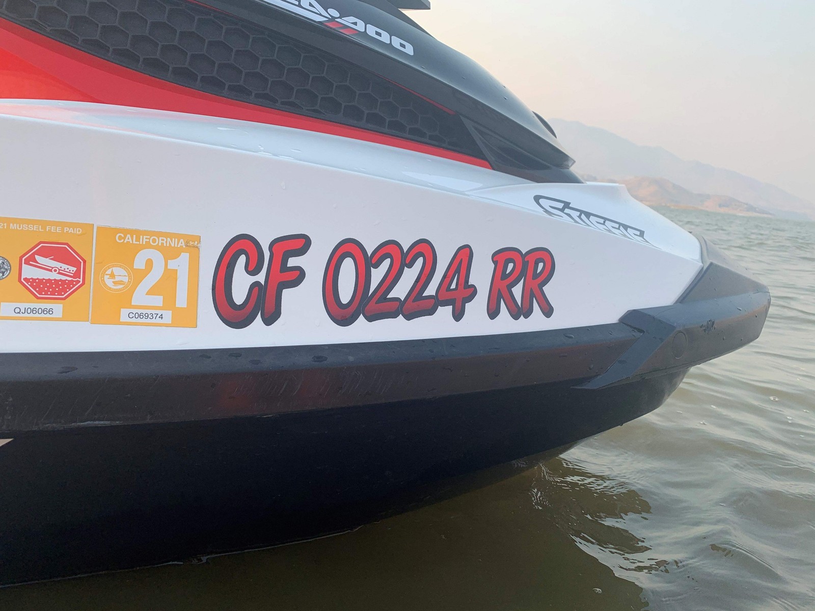 STIFFIE Whipline White/Black 3" Boat & PWC Registration Decals • Numbers Letters