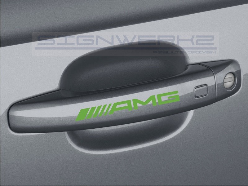 AMG Door Handle Decal Sticker logo Mercedes Benz – Set of 4