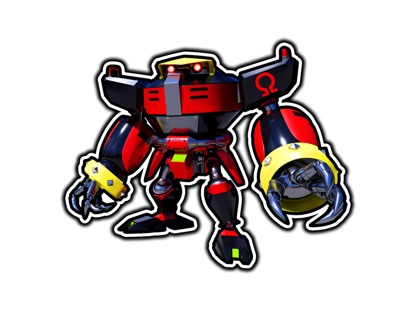 E-123 Omega Vinyl Sticker Decal Waterproof Die-Cut Car Laptop