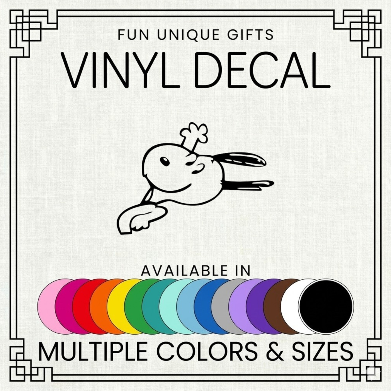 Snoopy Vinyl Decal Sticker -Multiple Colors & Sizes- SHIPS FREE!
