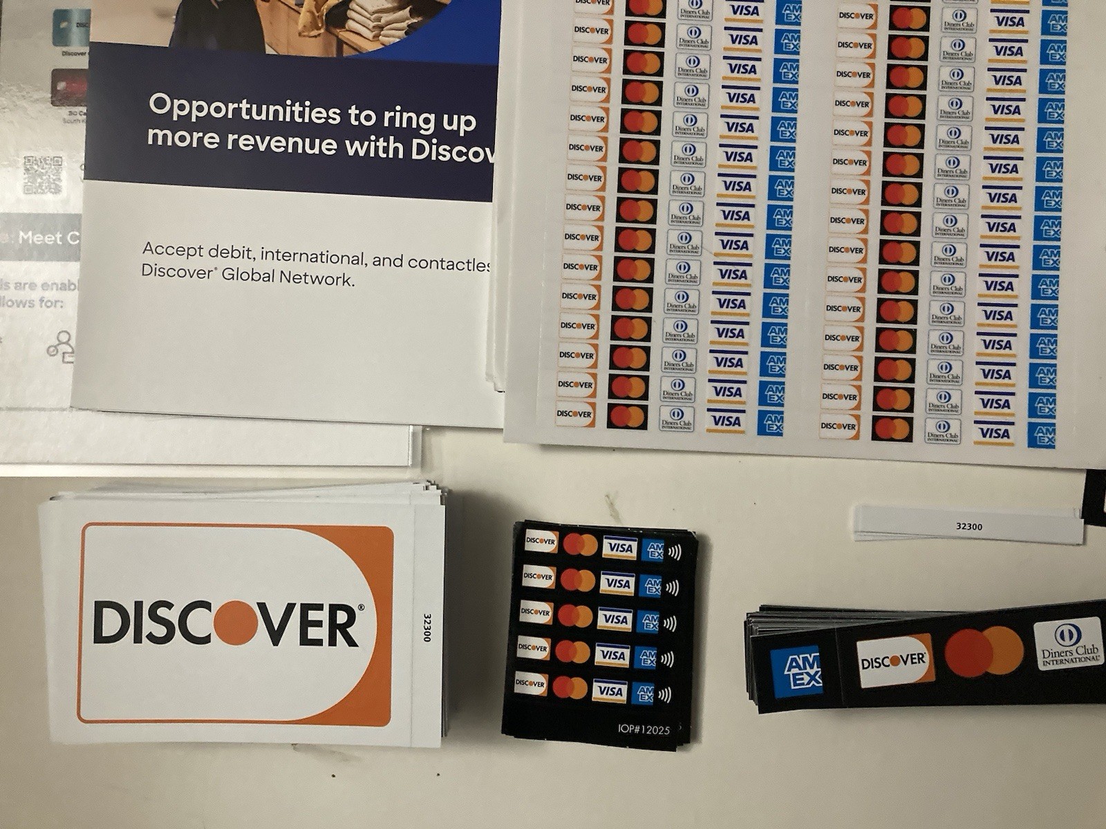 Credit Card Mobile Payment Sign Vinyl Sticker – Visa MasterCard Discover AmEx