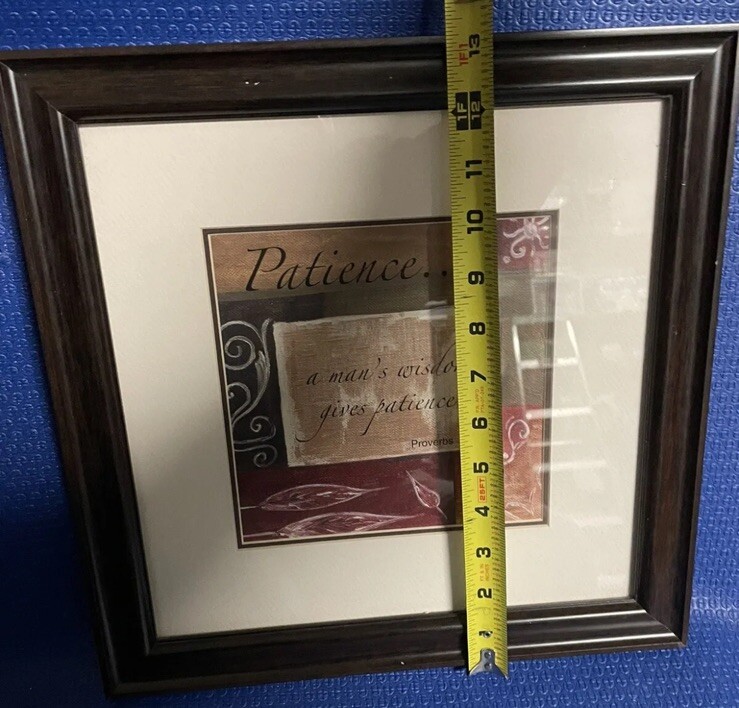 13×13” Bible Verse Wall Decor Wall Art Scripture Bedroom Decor Proverbs 19:11