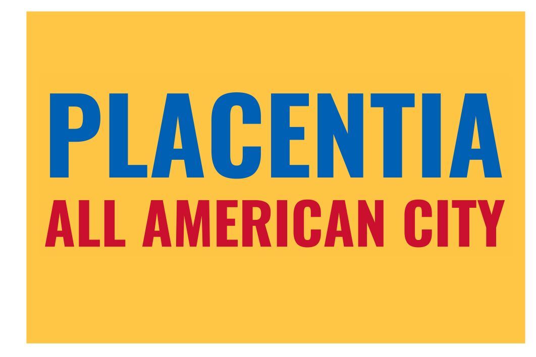 Placentia California Flag Sticker Decal F809