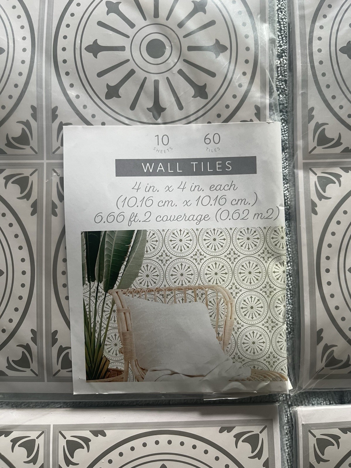 4” X 4” Peel & Stick Tile Decal Gray & White 26.5 Sq Ft, Pack Of 240. Target
