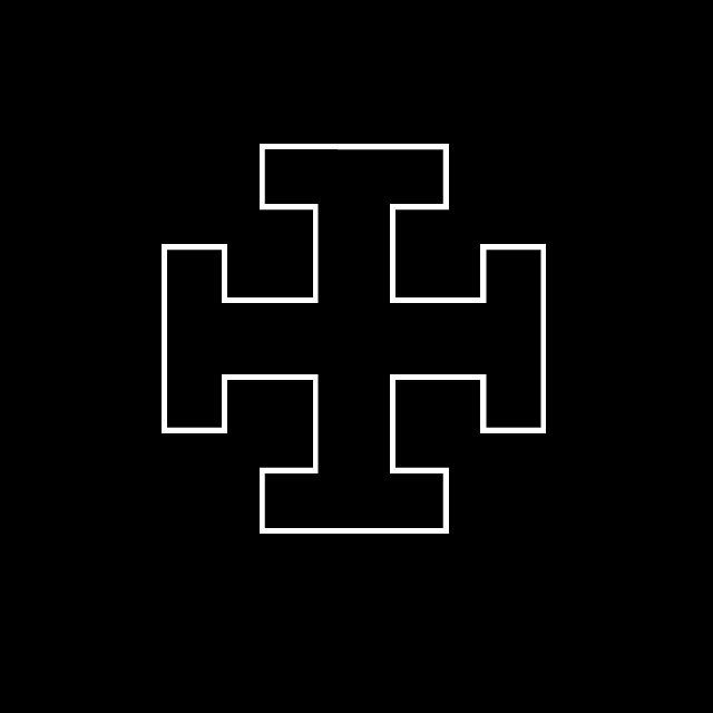 POTENT CROSS Solid Outline Vinyl Decal Sticker – FREE USA SHIPPING
