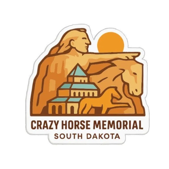 Crazy Horse Memorial South Dakota Iron On Heat Transfer Vinyl HTV Symbolic