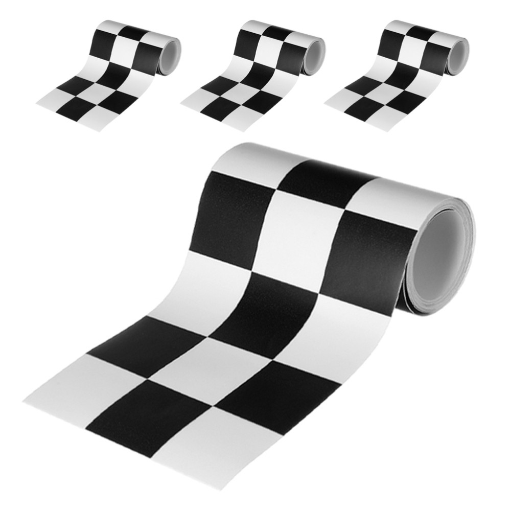 4 Rolls Bulletin Racing Border Car Track Decoration Peel and Stick Wall Sticker