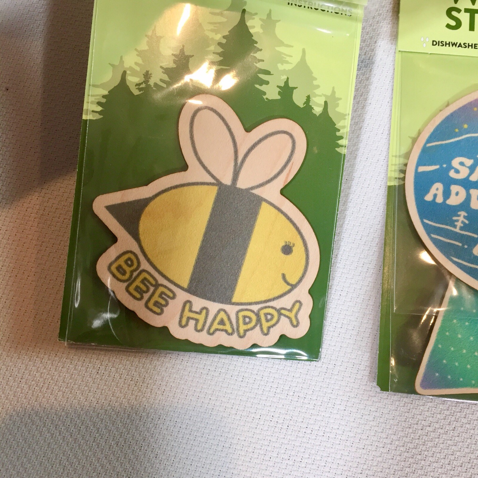 Dust City Wood Stickers 6 Pc Eco-Friendly Adventure Vibes Travel Nature Hiking