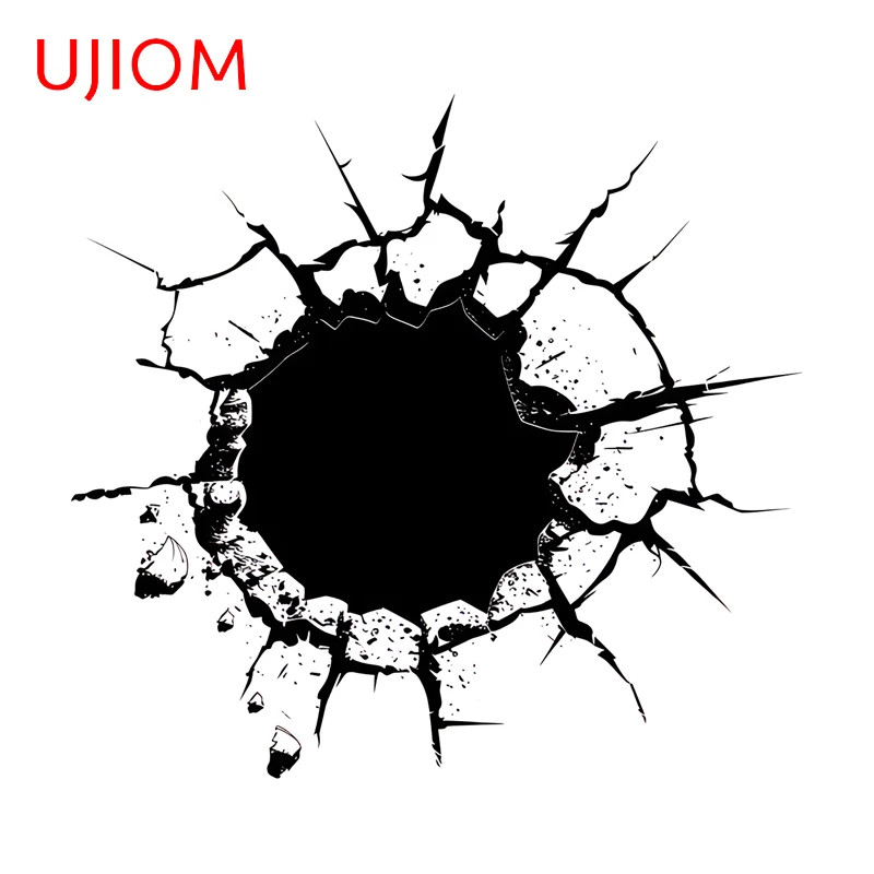 UJIOM Crack Wall Stickers Design Creative Attractive Baby Nursery Room Decal