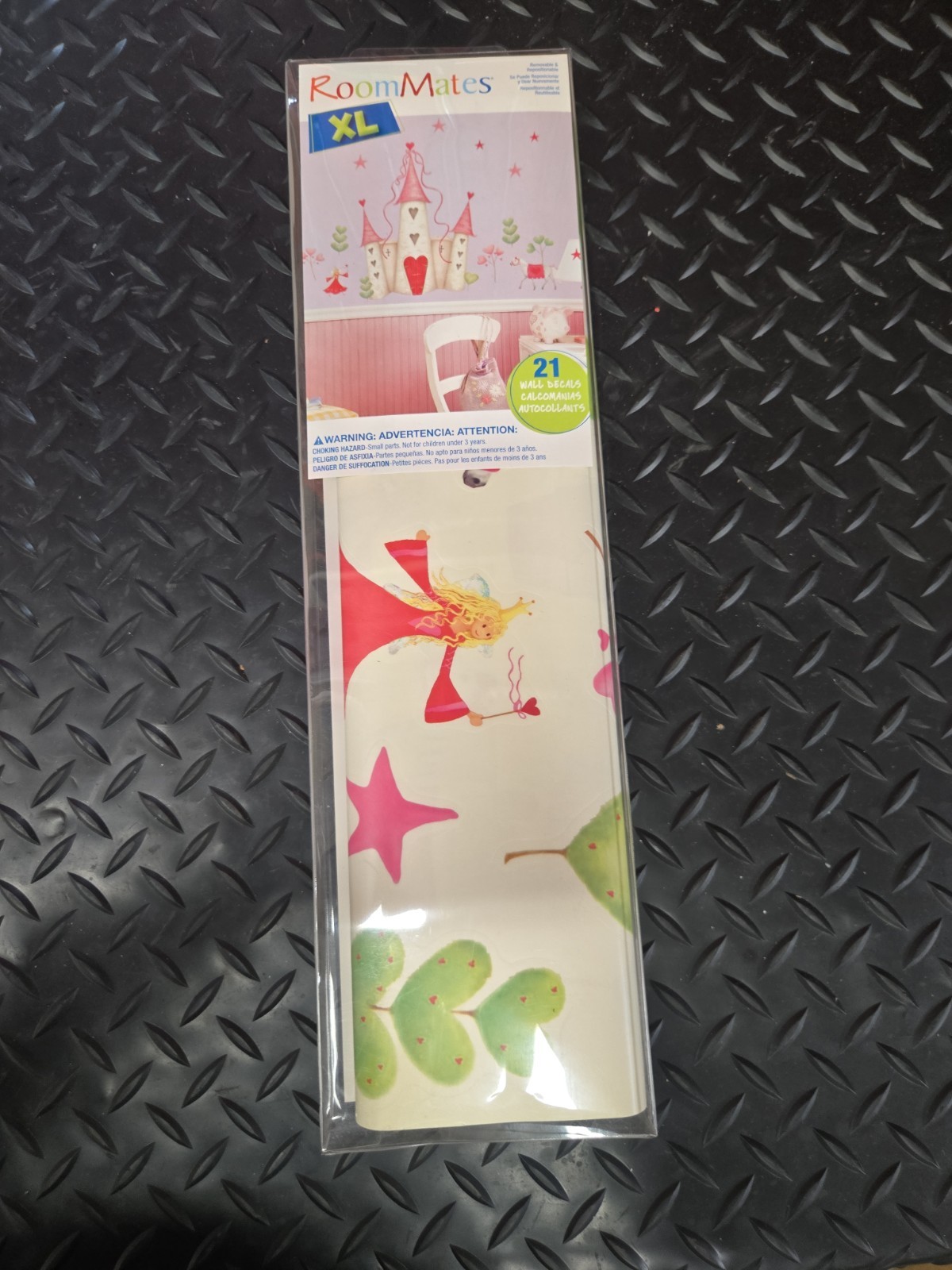 Peel & Stick Fairytale Castle Princess Decal Mural YH1328M Horse Heart #1153