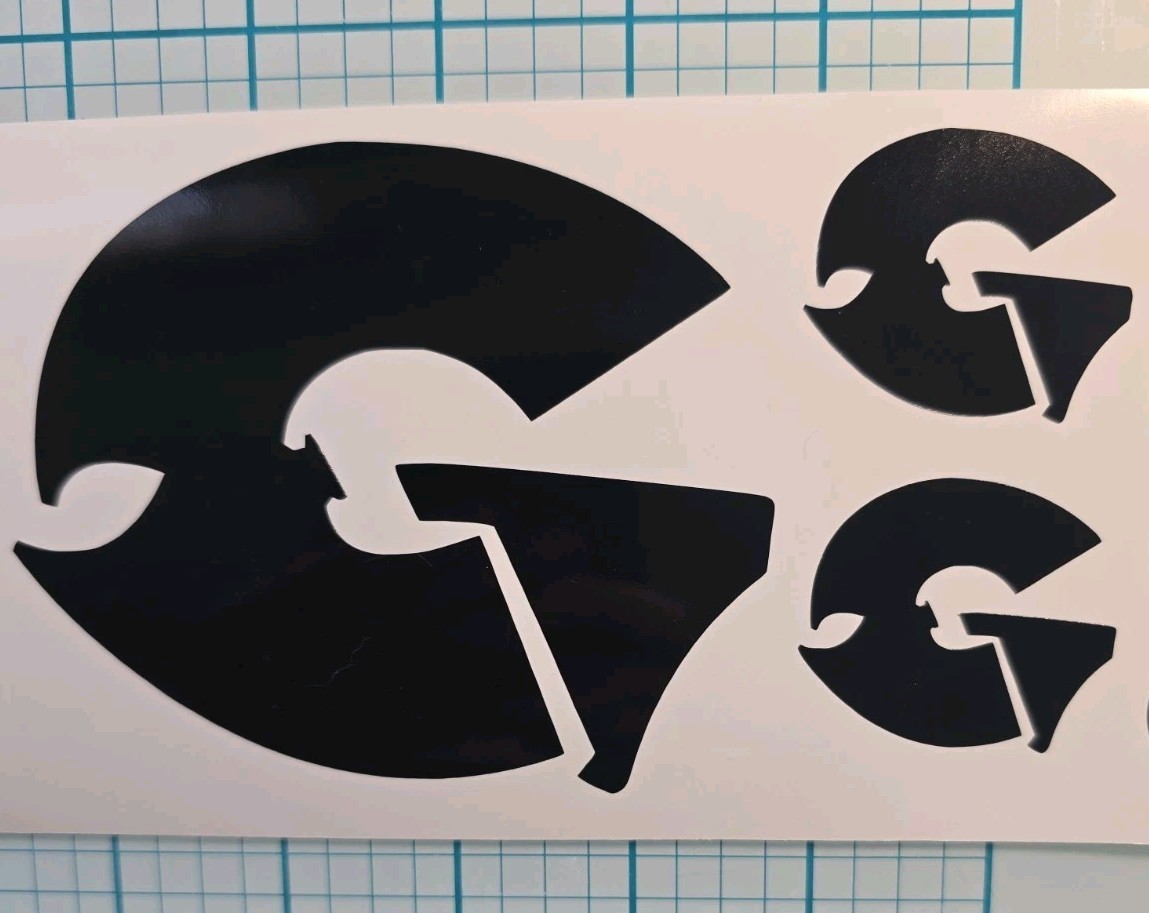 3 GZA Wu Tang Black Vinyl Decals Windows Car Truck Bumper Laptops Toolbox