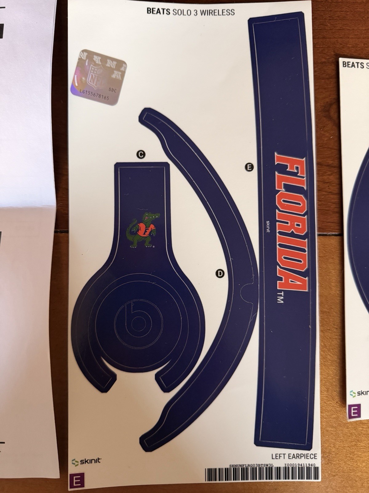 Skinit Florida Gators Vinyl Sticker Decal for Beats Solo 3 Wireless Headphones