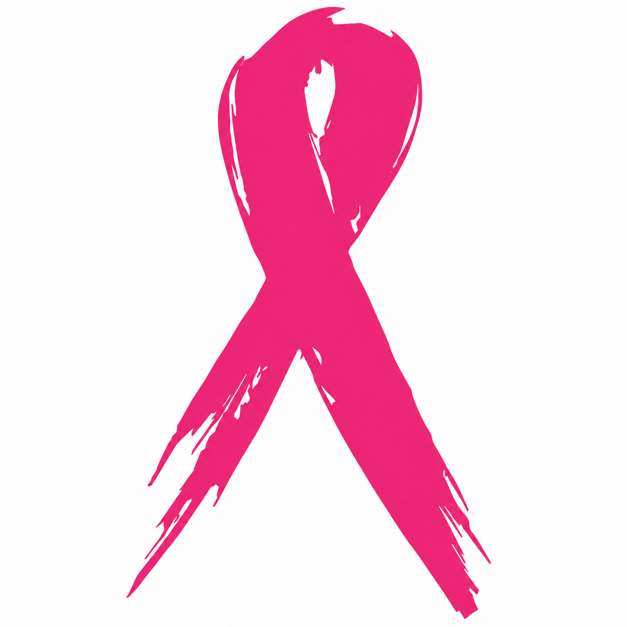 Pink Ribbon Breast Cancer Awareness Sticker Decal Pack of 2 Waterproof Vinyl 3×5