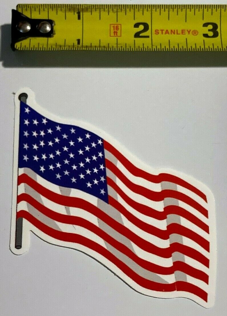 US Flag Patriotic Series Stickers Full Set of 7 Vending Machine Decals God Bless