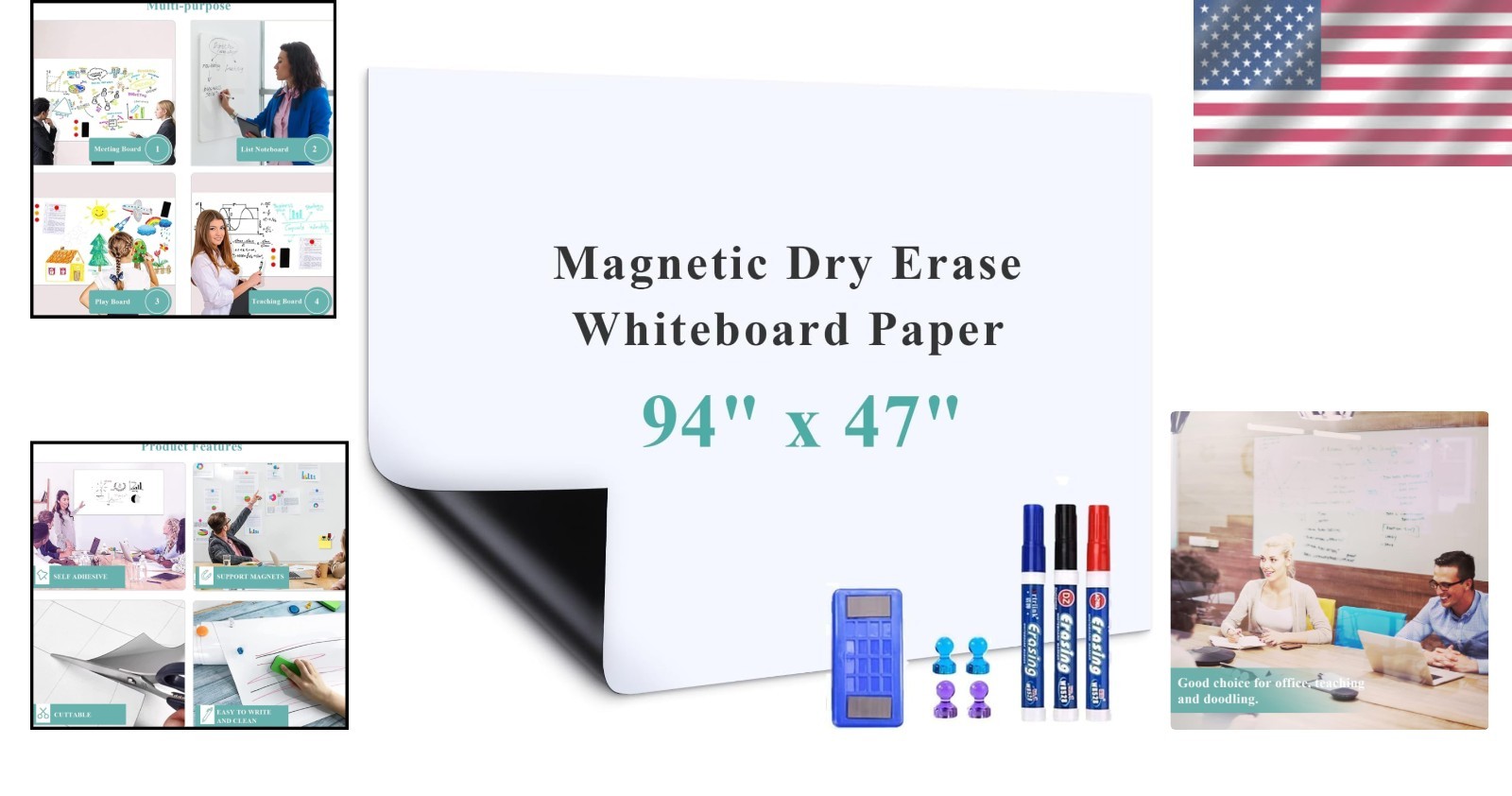 Industrial-Grade Whiteboard Covering – Easy Installation