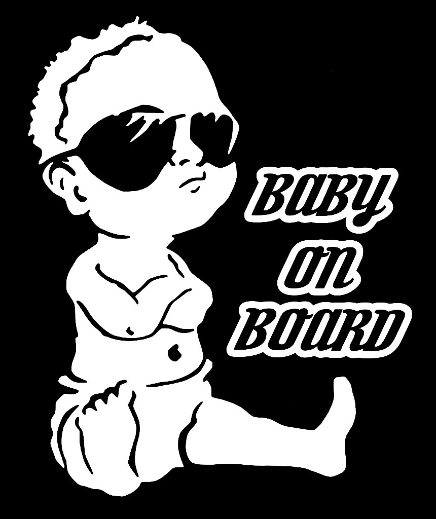 Baby On Board Style #2 Vinyl Decal Sticker Car Truck Window Bumper Home Wall