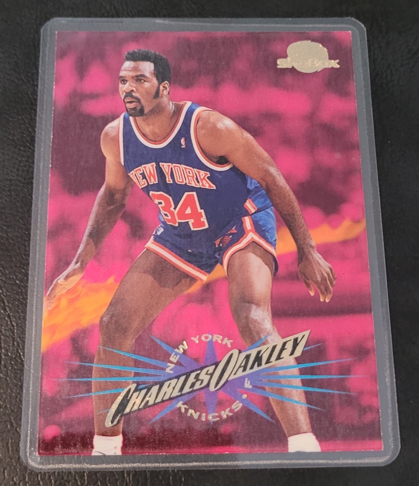 Charles Oakley Knicks Basketball Card HOF Fridge/Locker/Cabinet Laminated Magnet
