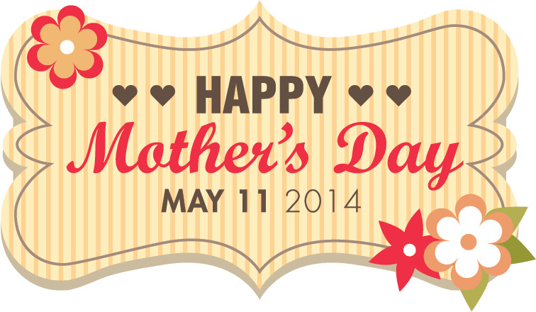 Happy Mothers Day Flower Car Bumper Sticker Decal