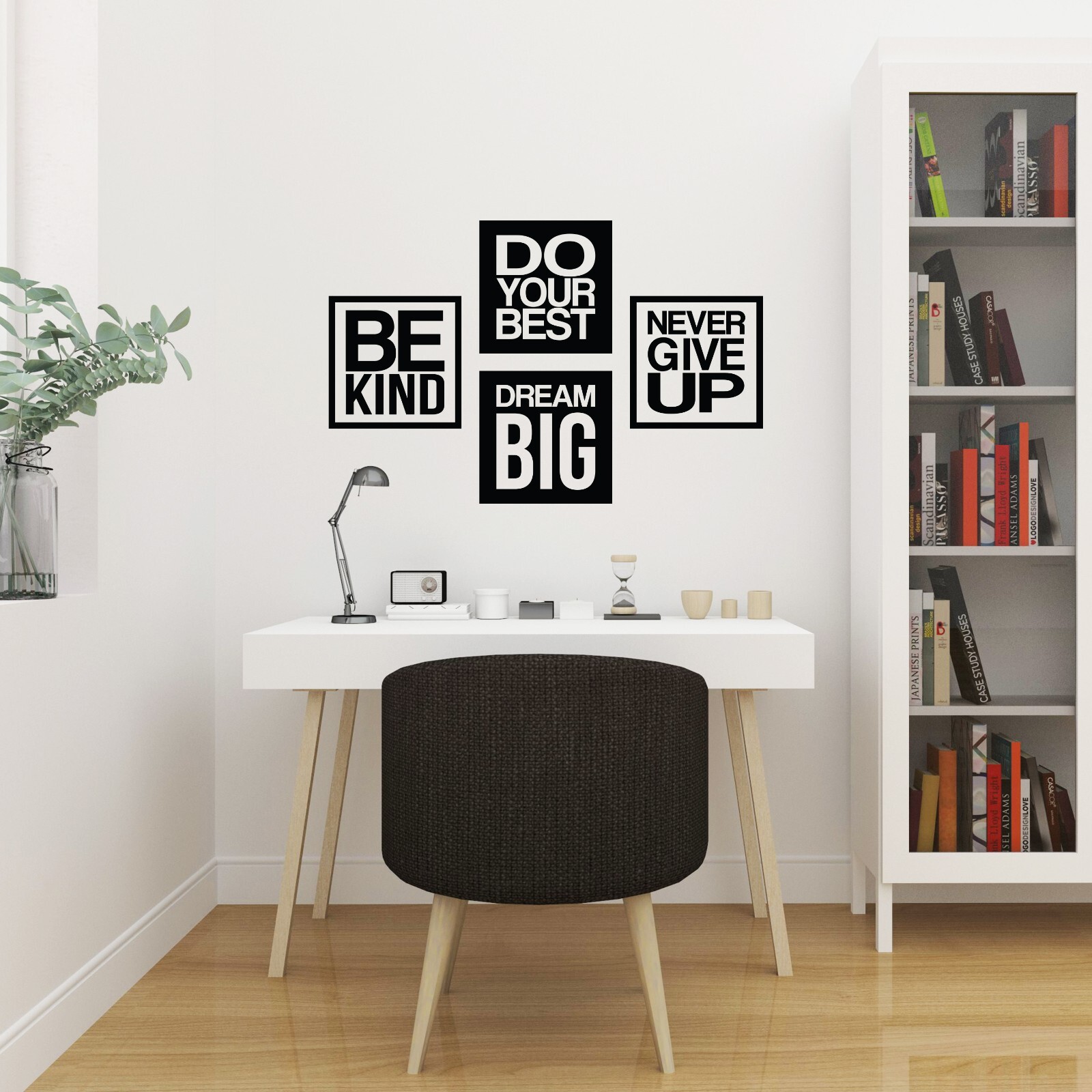 Set of 8 Motivational Wall Decal Sticker Quotes Inspirational Office Decor
