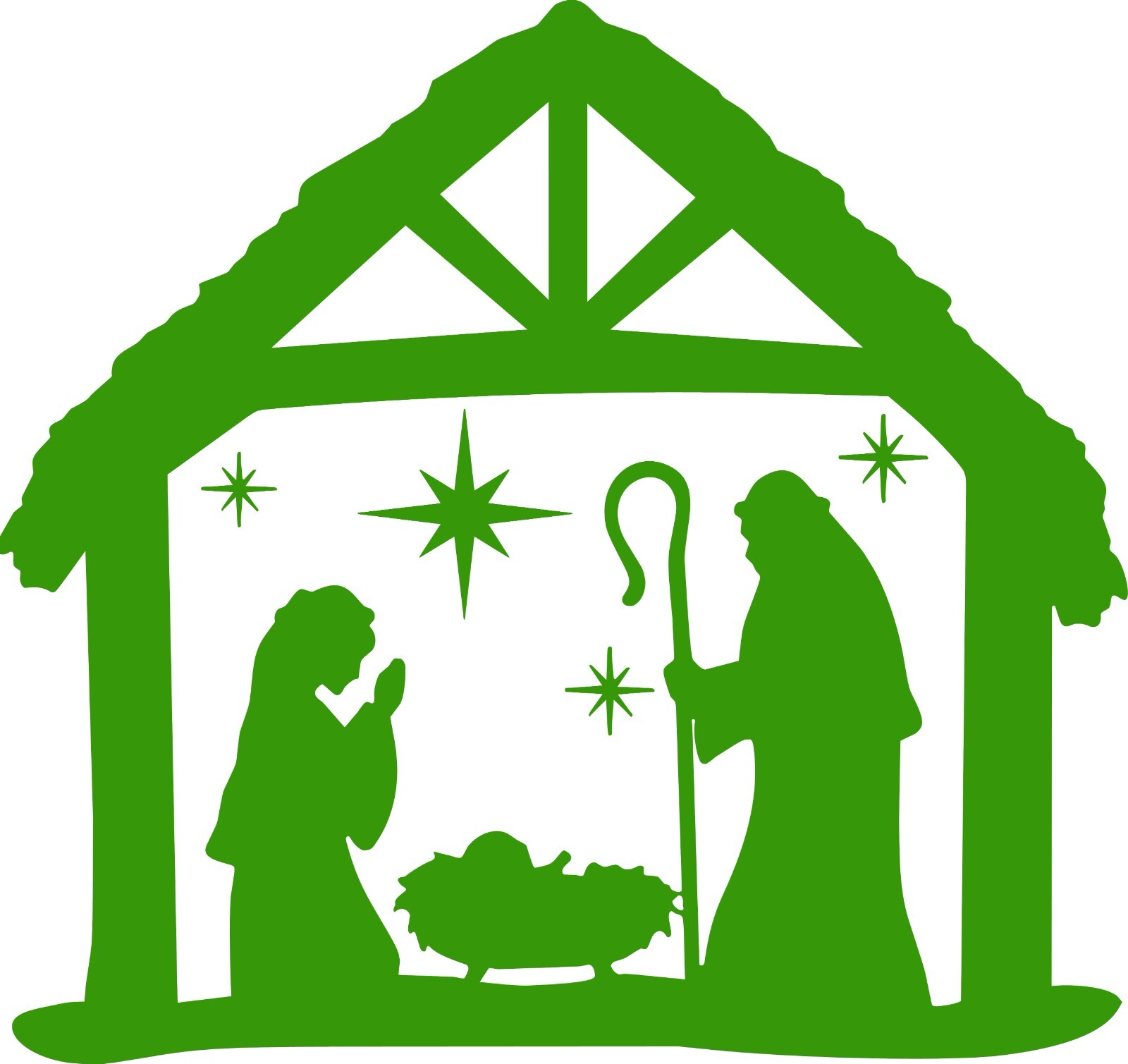 Christmas decal/ 5.5"w x 5"h The Night of his Birth In your Choice of color