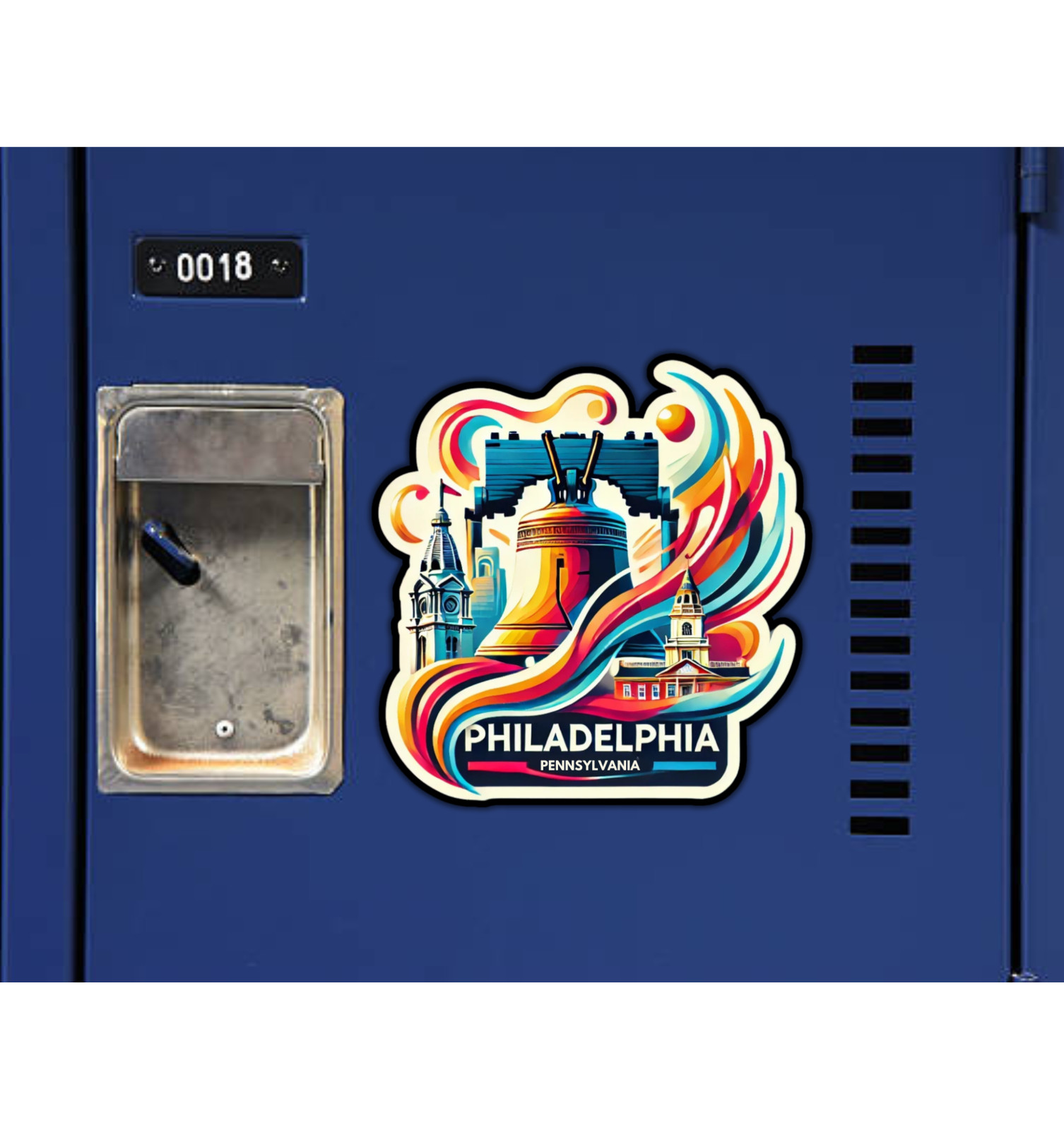 Philadelphia Philly Pennsylvania Fridge Magnet or Laptop Sticker