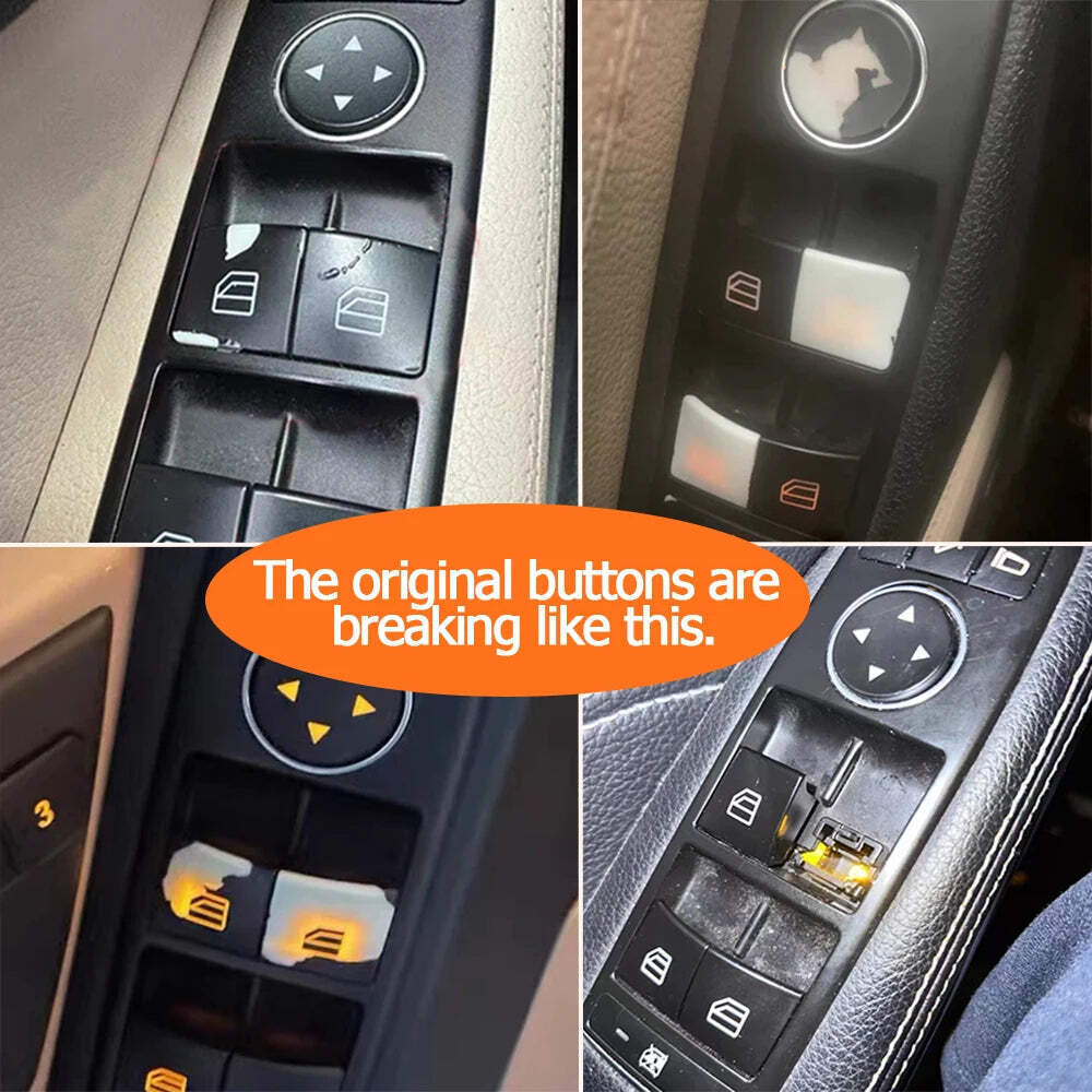 Interior Car Window Regulator Switch Button Cover Cap For Mercedes Benz A B C E