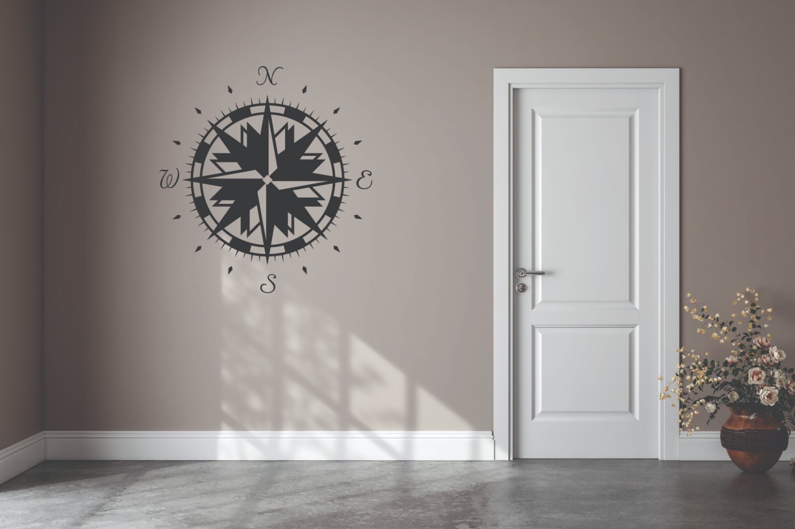 Vinyl Decal Compass Style #3 Transfer Sticker For Walls Vehicle RV Premium Vinyl