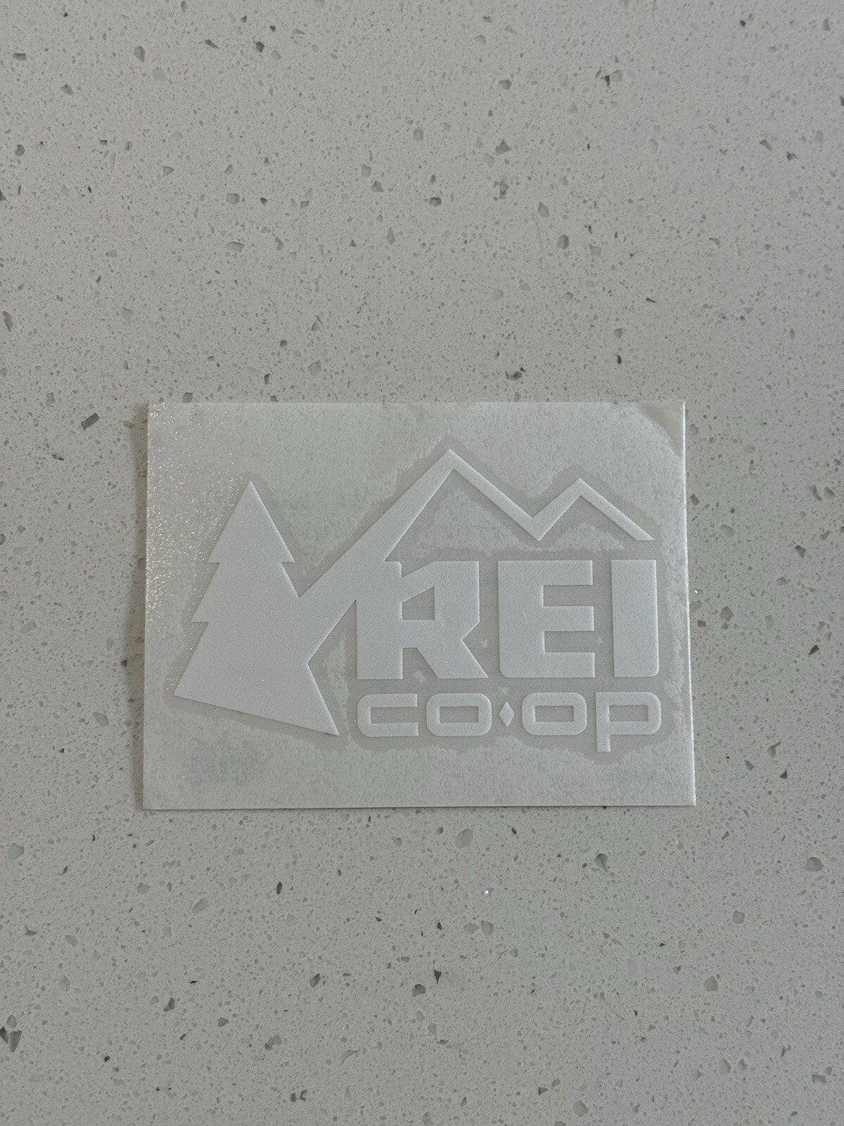Rei Co-op White Decal Sticker Logo
