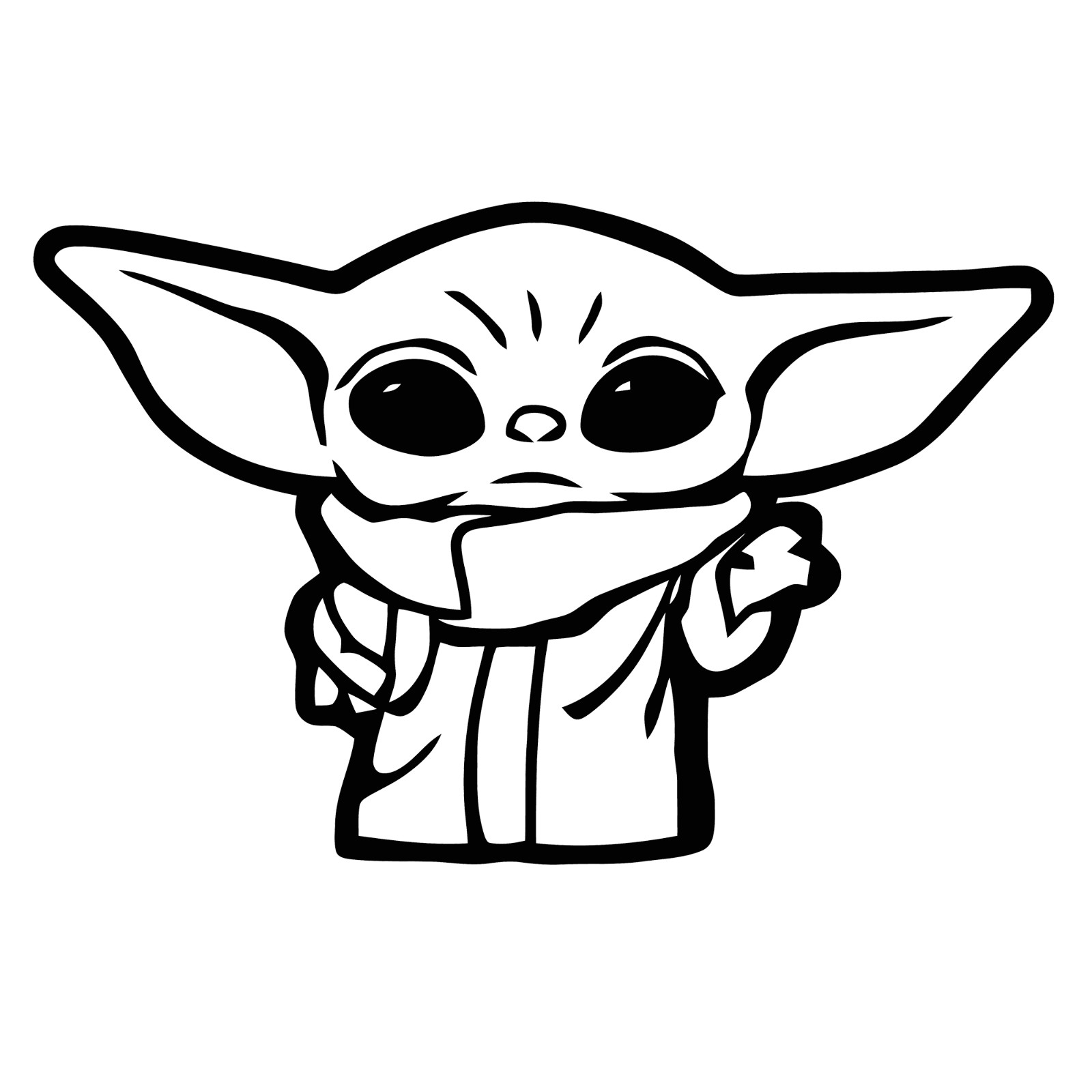 6" Grogu The Child Baby Yoda The Mandalorian Star Wars Vinyl Decal Sticker