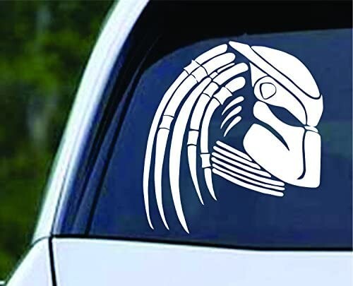 Predator Alien TWO 5" White Vinyl Decal Car Truck Window Laptop Tablet Notebook
